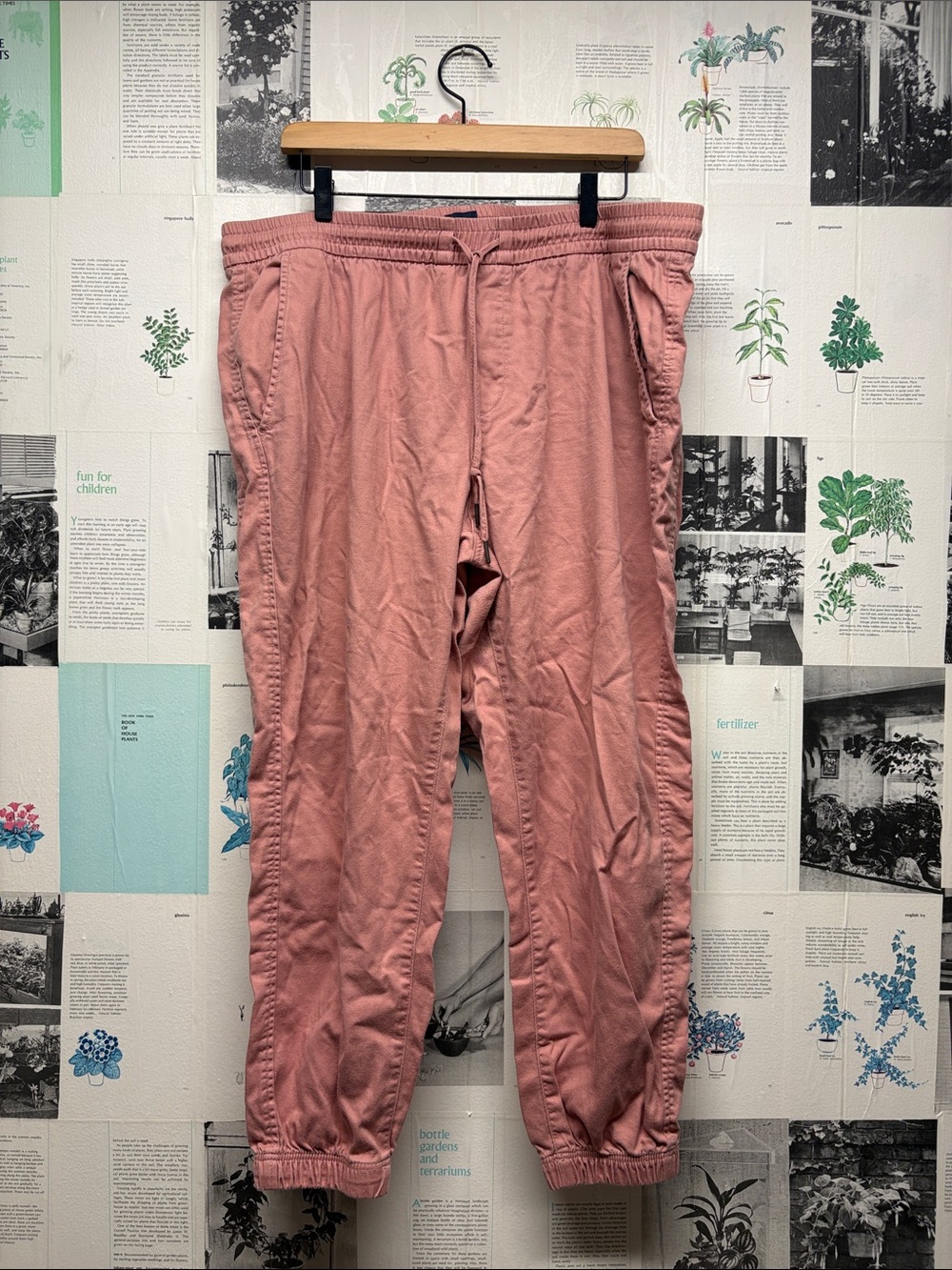 GAP Women's Dusty Rose Drawstring Joggers